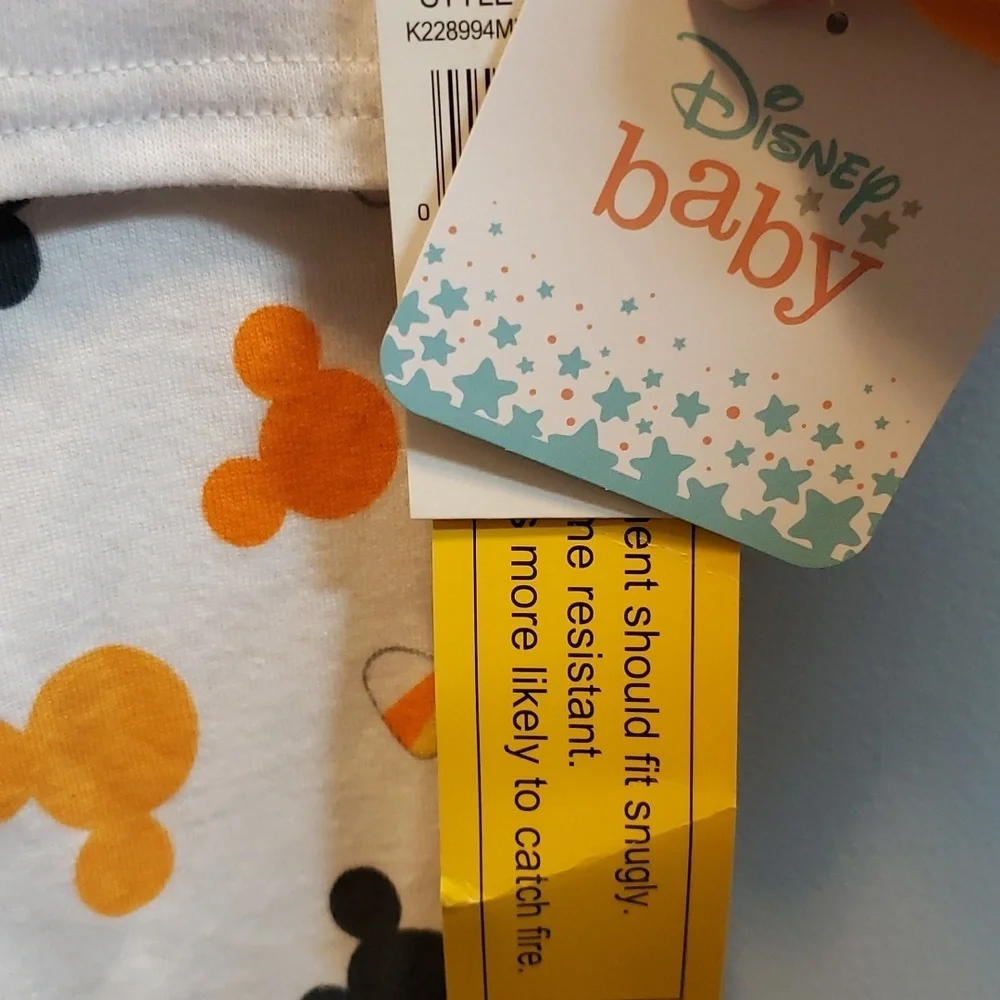 Disney Baby 2-piece Mickey Mouse Halloween Pajama Set